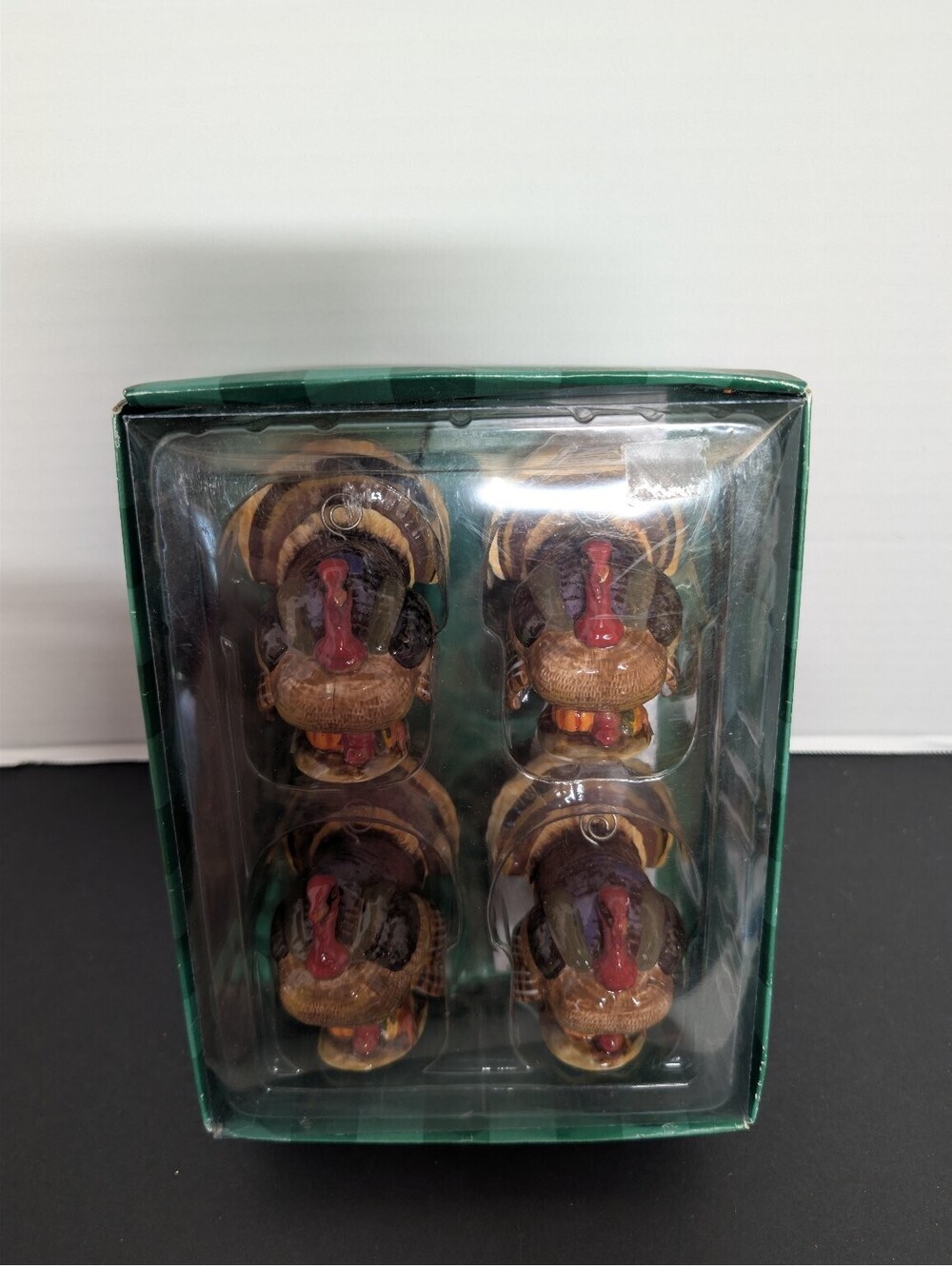 Department 56 Orchard Turkey Place Card Holders Set of 4 Thanksgiving Fall Decor